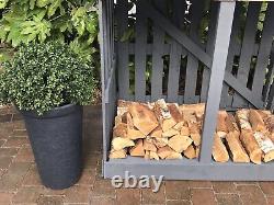Outdoor Wooden Log Store Wood shed Fire wood storage reclaimed wood wood store