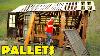 Pallet Cabin From Start To Finish In 10 Minutes