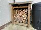 Ramsley 3ft Wide Outdoor Wooden Log Store With Kindling Shelf