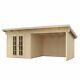 Rowlinson Oasis Log Cabin Summerhouse Garden Office Room Store Wooden Chalet New