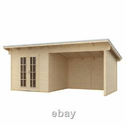 Rowlinson Oasis Log Cabin Summerhouse Garden Office Room Store Wooden Chalet New