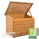 Small Wooden Garden Storage Shed Mini Patio Wall Store Chest Tool Log