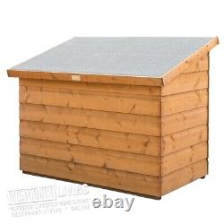 Small Wooden Garden Storage Shed Mini Patio Wall Store Chest Tool Log