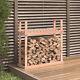 Solid Wood Firewood Rack Wooden Log Store Wood Shed Log Holder Lumber I7t6