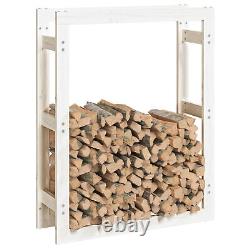 Solid Wood Pine Firewood Rack Wooden Log Store Wood Shed Log Holder Lumber L0P3