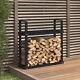 Solid Wood Pine Firewood Rack Wooden Log Store Wood Shed Log Holder Lumber O5a2