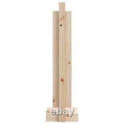 Solid Wood Pine Log Holder Wooden Firewood Rack Lumber Storage Carrier vidaXL