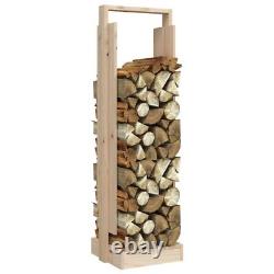 Solid Wooden Pine Large Home Indoor Log Wood Firewood Holder Storage Rack Basket