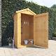 Tall Wooden Garden Shed Storage Box Windowless Outdoor Log Store Tool Cupboard