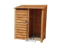 Tool Storage & Log Store Wooden (W-146cm, H-126cm/180cm, D-81cm) Green or Brown