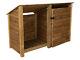 Tool Storage & Log Store Wooden (w-187cm, H-126cm/180cm, D-88cm) Green Or Brown