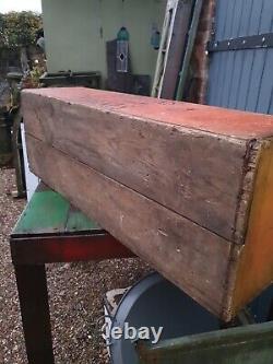 Vintage Banana Wooden Crate Red label Jamaica log store