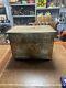 Vintage Brass Embossed Wooden Coal/log Storage Box 47x33x32cm