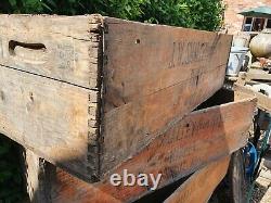 Vintage J. W Smalley Ripley Fyffes Banana Wooden Crate log store