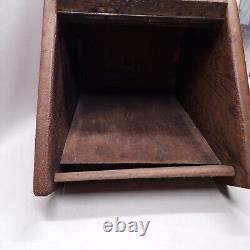 Vintage Wooden Coal Scuttle / Log Bin Fireplace Storage Free UK P&P