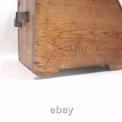 Vintage Wooden Coal Scuttle / Log Bin Fireplace Storage Free UK P&P