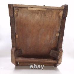 Vintage Wooden Coal Scuttle / Log Bin Fireplace Storage Free UK P&P