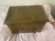 Vintage Wooden Coal/log/kindling Storage Box (metal Plated) With Metal Intray