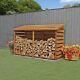 Waltons 6x3 Wooden Garden Log Storage Unit Pressure Treated Pent Roof 6ft 3ft