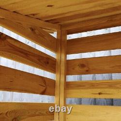 Waltons 6x3 Wooden Garden Log Storage Unit Pressure Treated Pent Roof 6ft 3ft