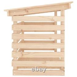 Wood Log Store Outdoor Firewood Rack Kindling Wooden Shed Garden Holder