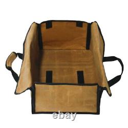 Wood Storage Bag Wooden Frame USA Canvas Tote Firewood Carrier