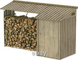 WoodStore Combo 8'X3' With Side Closed Storage Room Log Store Wood Safe Wooden