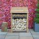 Wooden Firewood Log Storage Burley 4ft Tall X 3ft Wide Log Store