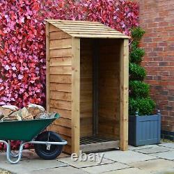 Wooden Firewood Log Storage Burley 6ft Tall x 3ft Wide Log Store
