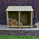 Wooden Firewood Log Storage Cottesmore 4ft Tall X 5ft Wide Clearance