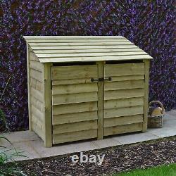 Wooden Firewood Log Storage Cottesmore 4ft Tall x 5ft Wide Log Store