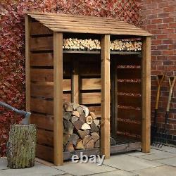 Wooden Firewood Log Storage Cottesmore 6ft Tall x 5ft Wide CLEARANCE
