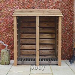 Wooden Firewood Log Storage Cottesmore 6ft Tall x 5ft Wide CLEARANCE