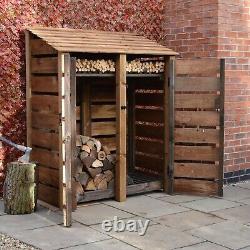 Wooden Firewood Log Storage Cottesmore 6ft Tall x 5ft Wide Log Store