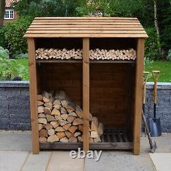 Wooden Firewood Log Storage Cottesmore 6ft Tall x 5ft Wide Log Store