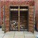 Wooden Firewood Log Storage Cottesmore 6ft Tall X 5ft Wide Reversed Roof Store