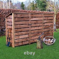 Wooden Firewood Log Storage Empingham 6ft Tall x 11ft Wide Reversed Roof Store