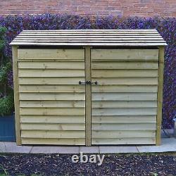 Wooden Firewood Log Storage Normanton 6ft Tall x 7ft Wide Log Store