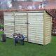 Wooden Firewood Log Storage Ryhall 6ft Tall X 9ft Wide Reversed Roof Store