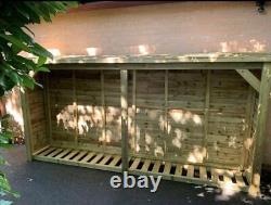 Wooden Garden Logstore 6X12 (Height Ft X Width Ft)