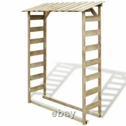 Wooden Garden Shed Wood Storage Log Firewood Store Outdoor Impregnated Pinewood