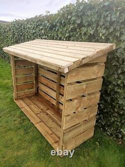 Wooden Log Storage Shed treated timber