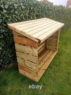Wooden Log Storage Shed treated timber