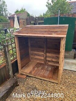 Wooden Log Store Bespoke logs Storage Garden Shed NEW