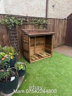 Wooden Log Store Bespoke logs Storage Garden Shed NEW