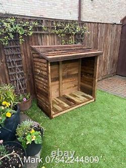 Wooden Log Store Bespoke logs Storage Garden Shed NEW