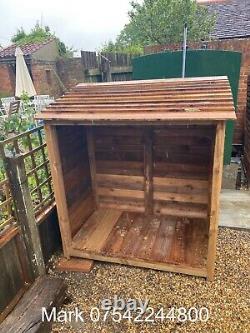 Wooden Log Store Bespoke logs Storage Garden Shed NEW