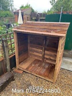 Wooden Log Store Bespoke logs Storage Garden Shed NEW