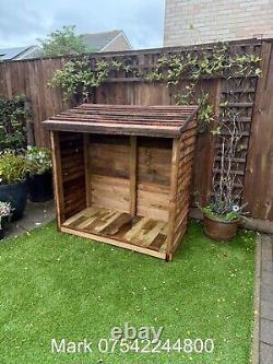 Wooden Log Store Bespoke logs Storage Garden Shed NEW