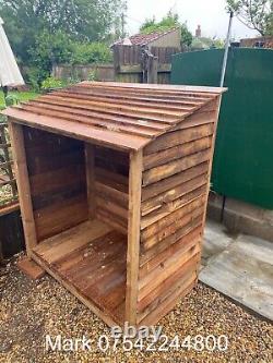 Wooden Log Store Bespoke logs Storage Garden Shed NEW